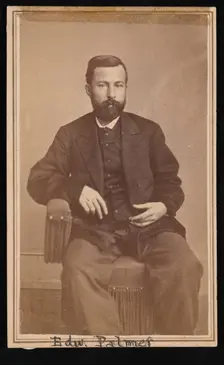 Portrait of Edward Palmer (1829-1911), 1868-1869. Creator: Antonio Zeno Shindler