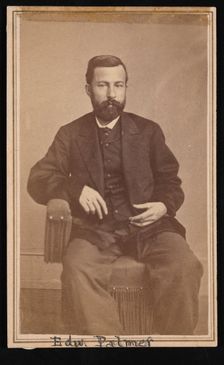 Portrait of Edward Palmer (1829-1911), 1868-1869. Creator: Antonio Zeno Shindler
