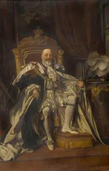 Portrait of Edward VII, 1909. Creator: Edward John Poynter