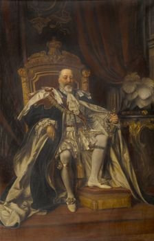 Portrait of Edward VII, 1909. Creator: Edward John Poynter