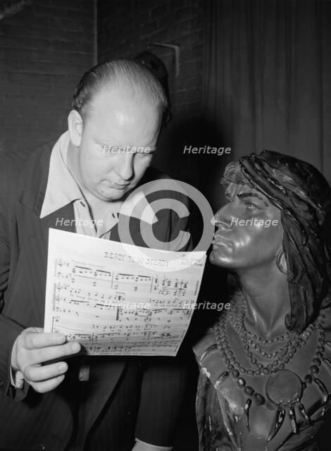 Portrait of Edwin A. Finckel, New York, N.Y., 1946. Creator: William Paul Gottlieb.
