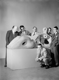 Portrait of Edwin A. Finckel, George Handy, Johnny Richards...Museum of Modern Art, N.Y., 1947. Creator: William Paul Gottlieb