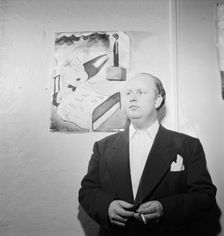 Portrait of Edwin A. Finckel in his home, Greenwich Village, New York, N.Y., ca. July 1946. Creator: William Paul Gottlieb