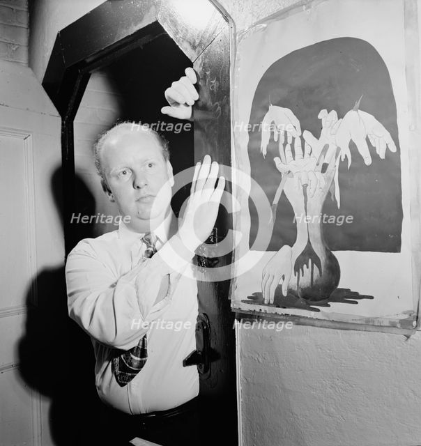 Portrait of Edwin A. Finckel in his home, Greenwich Village, New York, N.Y., ca. Nov. 1946. Creator: William Paul Gottlieb.