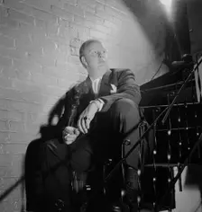 Portrait of Edwin A. Finckel in his home, Greenwich Village, New York, N.Y., ca. July 1946. Creator: William Paul Gottlieb