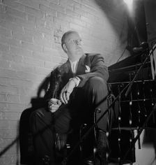 Portrait of Edwin A. Finckel in his home, Greenwich Village, New York, N.Y., ca. July 1946. Creator: William Paul Gottlieb