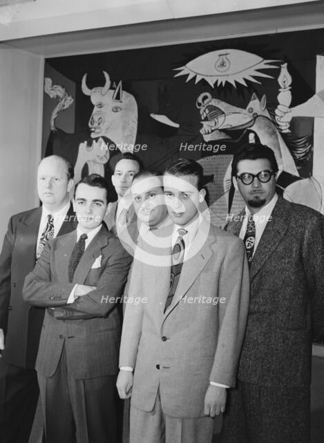 Portrait of Edwin A. Finckel, Ralph Burns, Eddie Sauter, Johnny..., Museum of Modern Art, N.Y., 1947 Creator: William Paul Gottlieb.