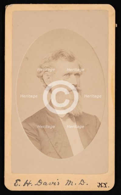 Portrait of Edwin Hamilton Davis (1811-1888), Before 1888. Creator: J Kraft.