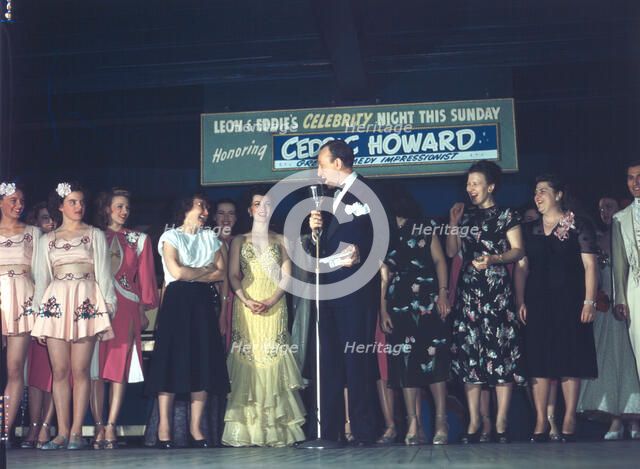 Portrait of Eddie Davis and Sherry Britton, Leon and Eddie's, New York, N.Y., ca. July 1948. Creator: William Paul Gottlieb.