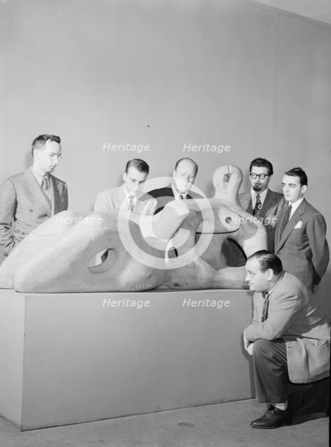 Portrait of Eddie Sauter, Neal Hefti, Edwin A. Finckel, George Handy...Museum of Modern..., NY, 1947 Creator: William Paul Gottlieb.