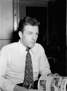 Portrait of Eddie Ronan, Down Beat office, New York, N.Y., 1946. Creator: William Paul Gottlieb