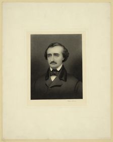 Portrait of Edgar Allan Poe (1809-1849), ca 1896. Artist: Sartain, William (1843-1924)