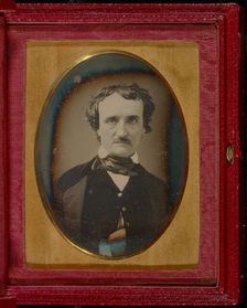 Portrait of Edgar Allan Poe, 1849. Creator: Unknown