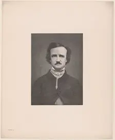Portrait of Edgar Allan Poe, 1880., 1880. Creator: Timothy Cole