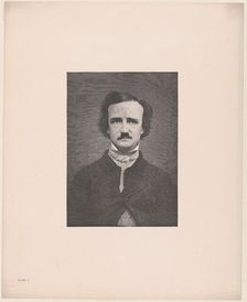 Portrait of Edgar Allan Poe, 1880., 1880. Creator: Timothy Cole