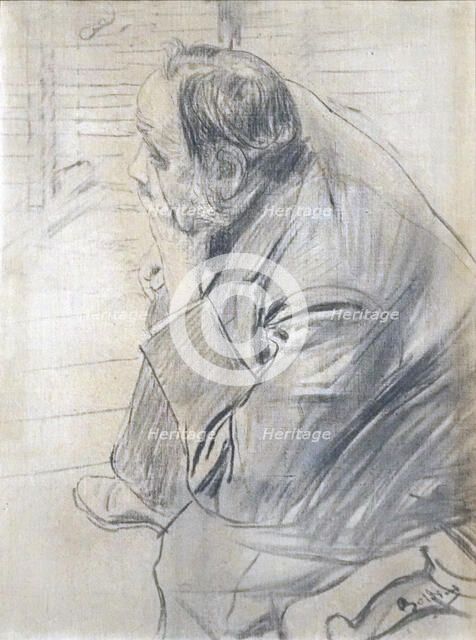 Portrait of Edgar Degas. Creator: Boldini, Giovanni (1842-1931).