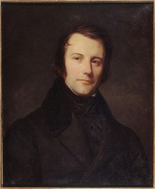 Portrait of Edgar Quinet (1803-1875), writer and politician, c1835. Creator: Sebastien-Melchior Cornu