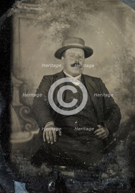 Portrait of editor Emil Carlson, St. Petersburg, 28 July 1903.  Creator: Mats Landin.