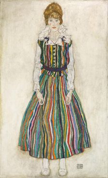 Portrait of Edith (the artist's wife), 1915. Artist: Schiele, Egon (1890–1918)