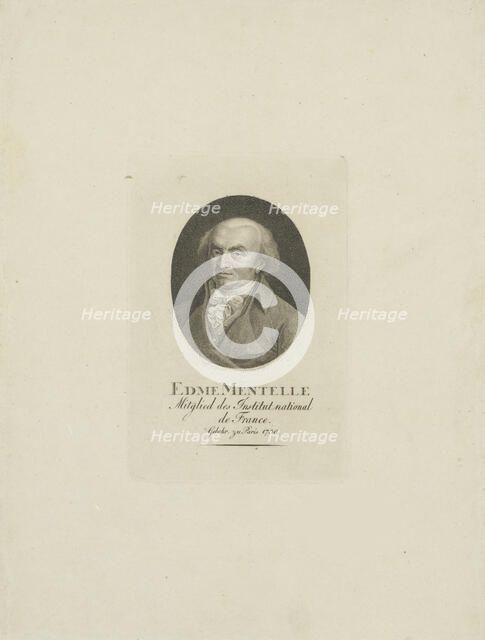 Portrait of Edme Mentelle (1730-1816), c. 1800. Creator: Westermayr, Conrad (1765-1834).