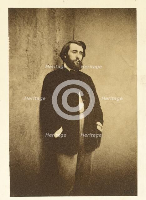 Portrait of Edmond Cottinet (1824-1895), c. 1848-50. Creator: Gustave Le Gray (French, 1820-1884).