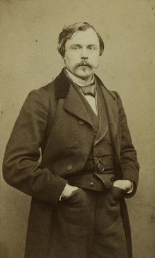 Portrait of Edmond Huot de Goncourt (1822-1896). Creator: Carjat, Étienne (1828-1906)