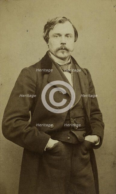Portrait of Edmond Huot de Goncourt (1822-1896). Creator: Carjat, Étienne (1828-1906).