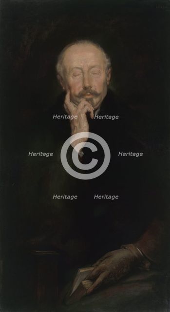 Portrait of Edmond Picard, 1900. Creator: Auguste Leveque.