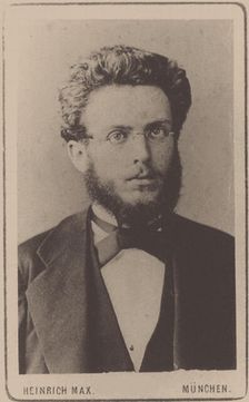 Portrait of Edmund Naumann (1854-1927), 1872. Creator: Photo studio Heinrich Max, Munich
