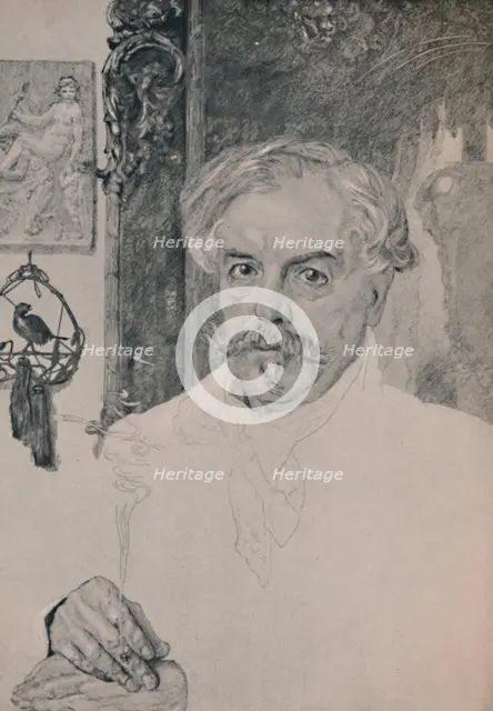 'Portrait of Edmund De Goncourt', 1882, (1946). Artist: Felix Bracquemond.