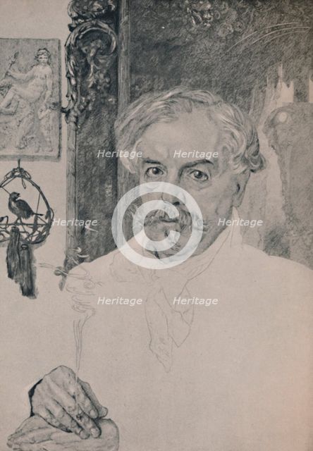'Portrait of Edmund De Goncourt', 1882, (1946). Artist: Felix Bracquemond.