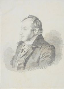 Portrait of E.E. Jungcurt, 1830s. Creator: Hampeln, Carl, von (1794-after 1880)