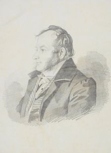 Portrait of E.E. Jungcurt, 1830s. Creator: Hampeln, Carl, von (1794-after 1880)