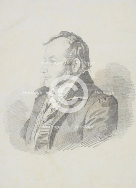 Portrait of E.E. Jungcurt, 1830s. Creator: Hampeln, Carl, von (1794-after 1880).