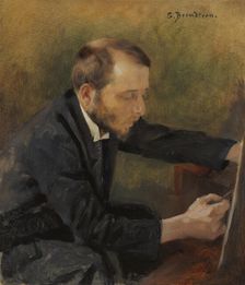 Portrait of Eero Järnefelt, 1892. Creator: Gunnar Berndtson