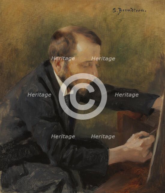 Portrait of Eero Järnefelt, 1892. Creator: Gunnar Berndtson.