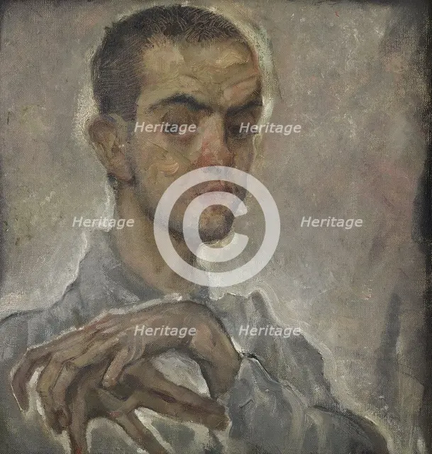 Portrait of Egon Schiele, 1912. Creator: Oppenheimer, Max (1885-1954).