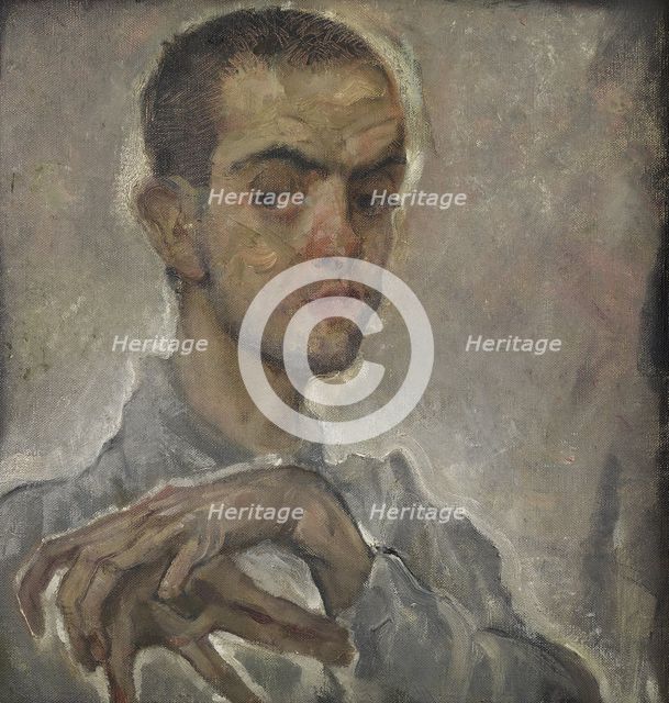 Portrait of Egon Schiele, 1912. Creator: Oppenheimer, Max (1885-1954).