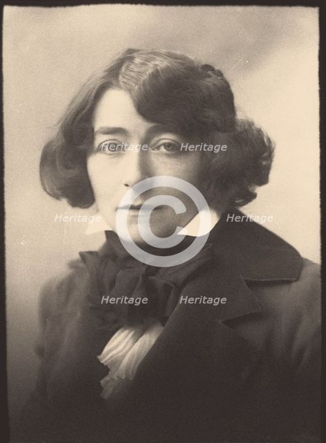 Portrait of Eileen Gray (1878-1976), 1914. Creator: Beresford, George Charles (1864-1938).
