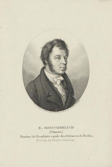 Portrait of Eilhard Mitscherlich (1794-1863) , c. 1830-1840. Creator: Tardieu, Ambroise (1788-1841)