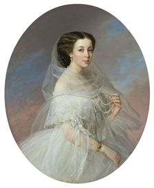 Portrait of Ekaterina Nikolaevna Volotskaya, 1855. Creator: Gavriil Yakovlev