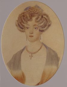 Portrait of Ekaterina Nikolayevna Goncharova (1809-1843), End of 1820s-Early 1830s. Artist: Anonymous