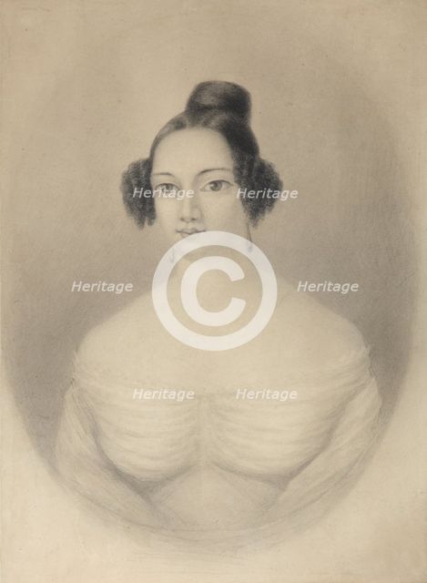 Portrait of Ekaterina Alexandrovna Sushkova (1812-1868), 1844. Artist: Tikhobrazov, Nikolay Ivanovich (1818-1874)