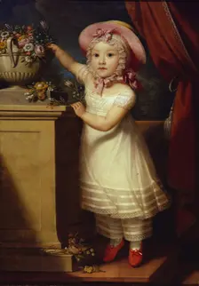 Portrait of Ekaterina Dmitrievna Obreskova (1822-1874), ca 1825. Artist: Anonymous