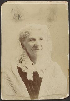 Portrait of elderly woman, about 1860-1880. Creator: Unknown
