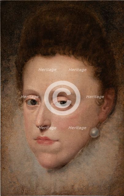 Portrait of Eleanor de' Medici (1567-1611), Duchess of Mantua, c1600-1602. Creator: Pourbus, Frans, the Younger (1569-1622).