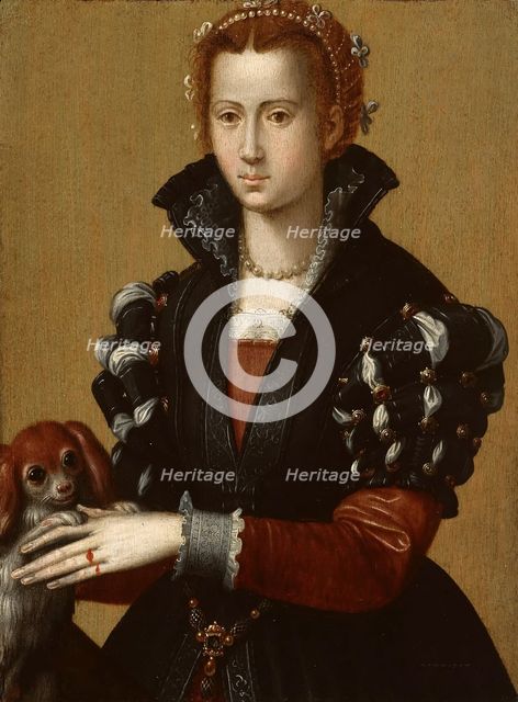 Portrait of Eleanor of Toledo (1522–1562), c. 1560. Artist: Allori, Alessandro (1535-1607)