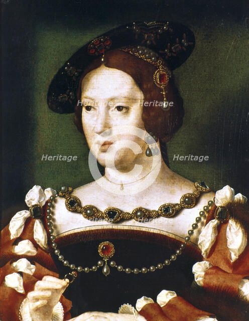 Portrait of Eleanor, Queen of France, c1530-1540. Artist: Joos van Cleve