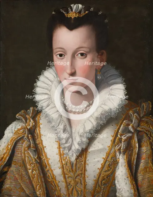Portrait of Eleonora di Garzia di Toledo, called Dianora (?), c1571-1576. Creator: Workshop of Alessandro Allori.