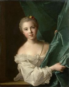 Portrait of Eleonore Louise de Berville, marquise de Hallay-Coetquen, 1751. Creator: Nattier, Jean-Marc (1685-1766)